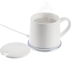 Кружка с подогревом и беспроводной зарядкой dualBase ver. 2.0 Matt, белая арт.16345.60