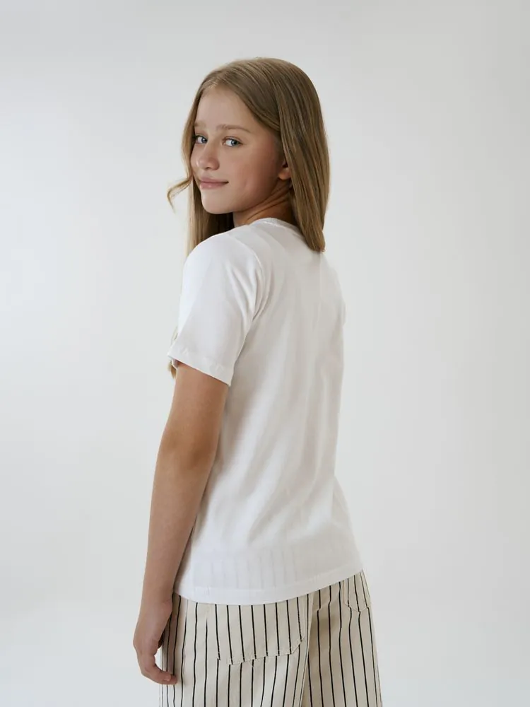 Футболка детская T-Bolka Kids, белая (белоснежная) арт.2504.63