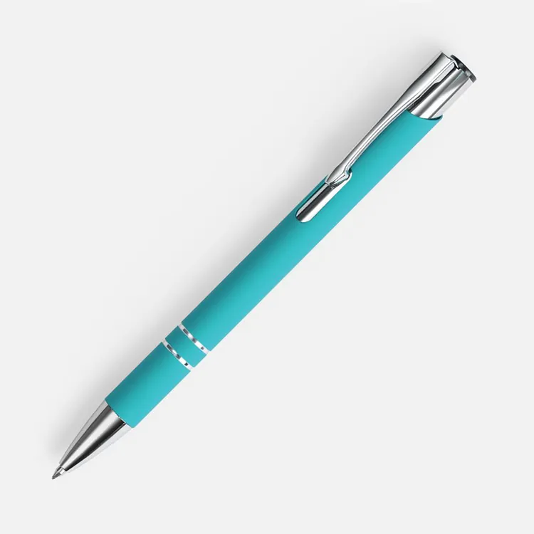 Ручка шариковая Keskus Soft Touch, бирюзовая арт.16425.49