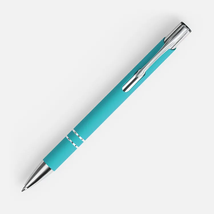 Ручка шариковая Keskus Soft Touch, бирюзовая арт.16425.49