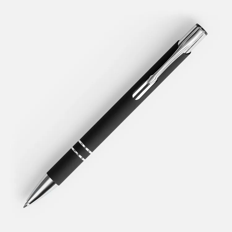 Ручка шариковая Keskus Soft Touch, черная арт.16425.30