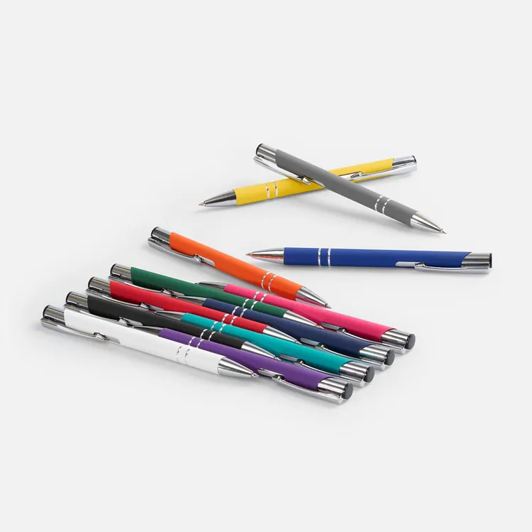Ручка шариковая Keskus Soft Touch, серая арт.16425.10