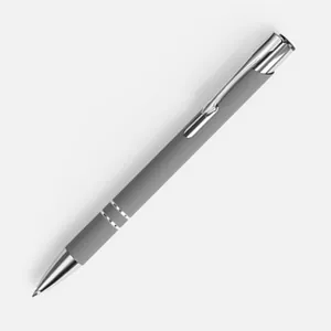 Ручка шариковая Keskus Soft Touch, серая арт.16425.10