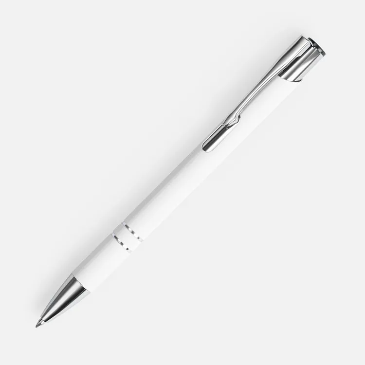 Ручка шариковая Keskus Soft Touch, белая арт.16425.60