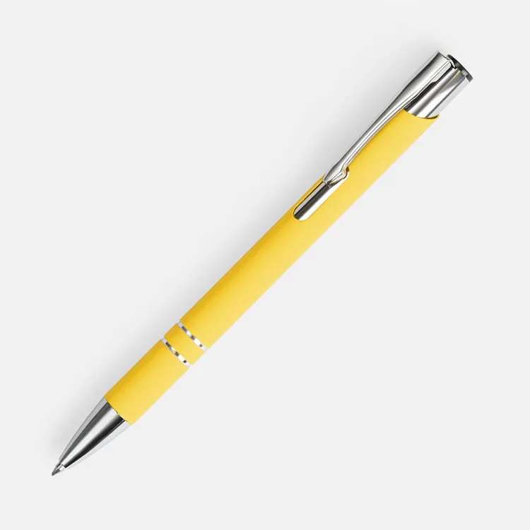 Ручка шариковая Keskus Soft Touch, желтая арт.16425.80