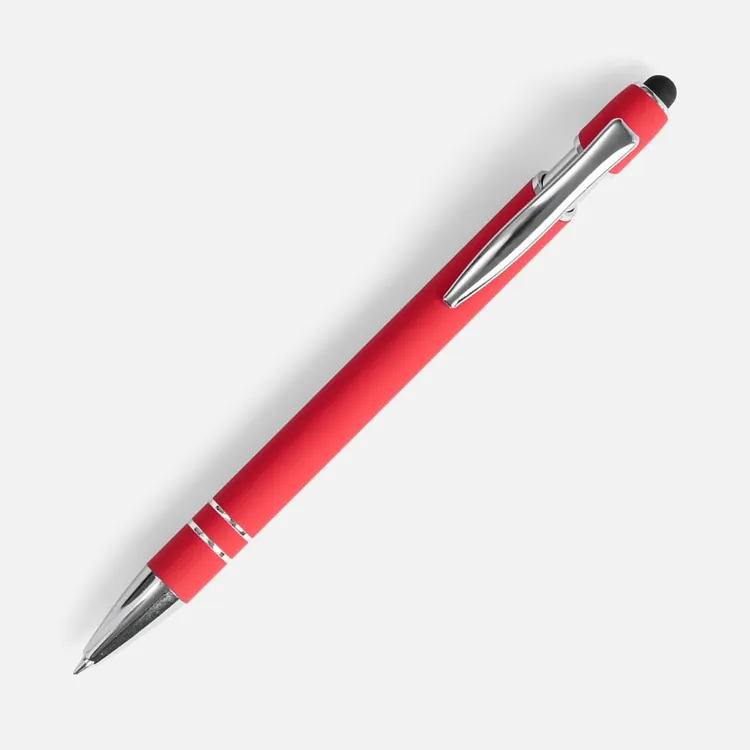 Ручка шариковая Pointer Soft Touch со стилусом, красная арт.16426.50