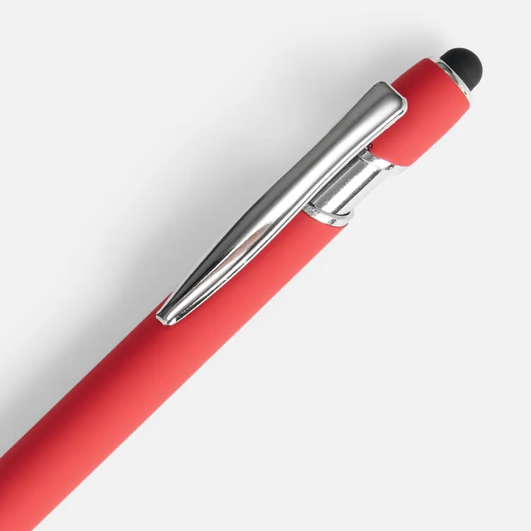 Ручка шариковая Pointer Soft Touch со стилусом, красная арт.16426.50
