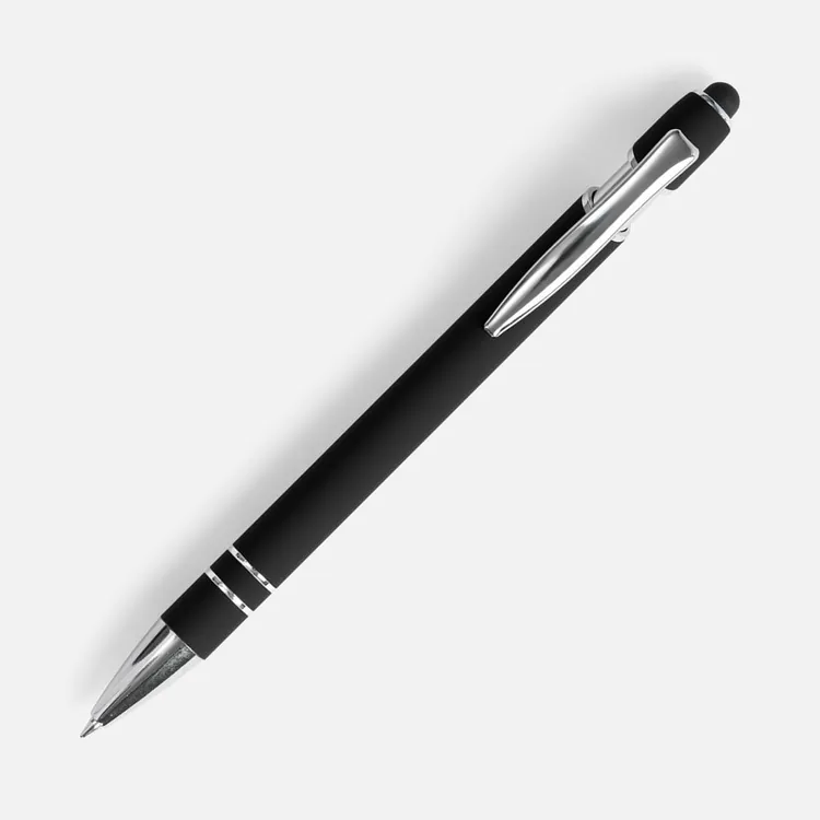 Ручка шариковая Pointer Soft Touch со стилусом, черная арт.16426.30