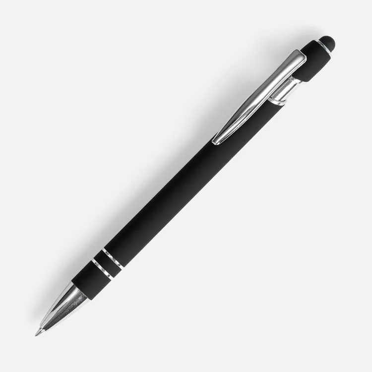 Ручка шариковая Pointer Soft Touch со стилусом, черная арт.16426.30