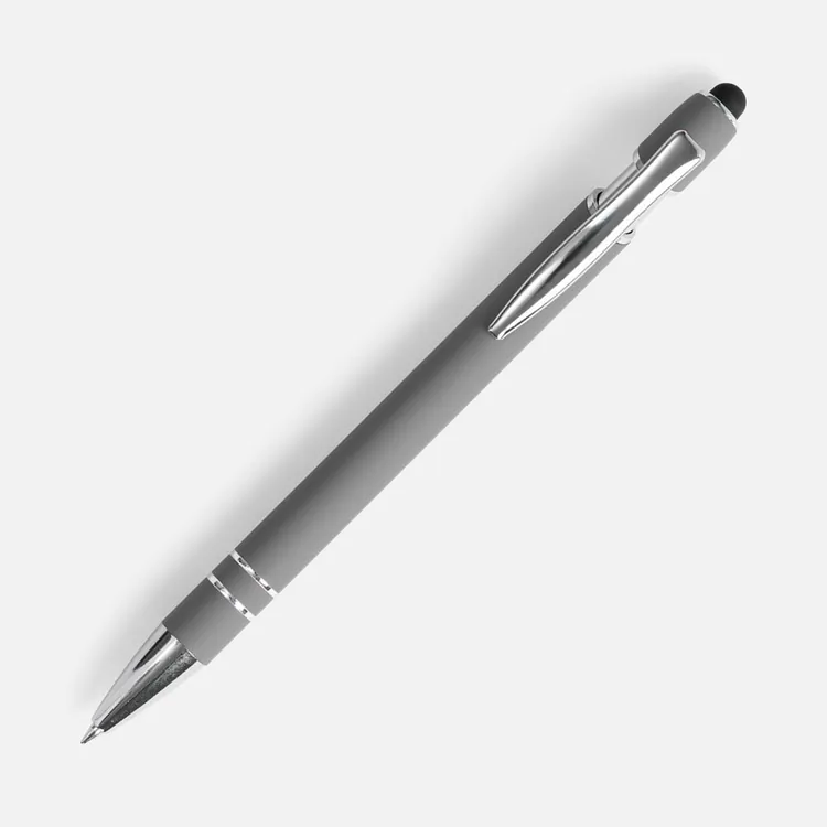Ручка шариковая Pointer Soft Touch со стилусом, серая арт.16426.10