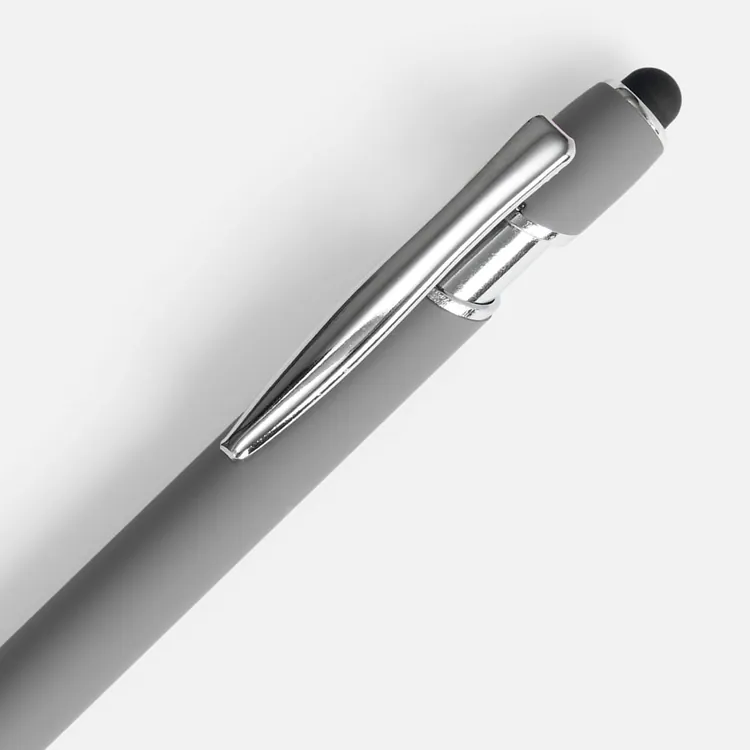 Ручка шариковая Pointer Soft Touch со стилусом, серая арт.16426.10