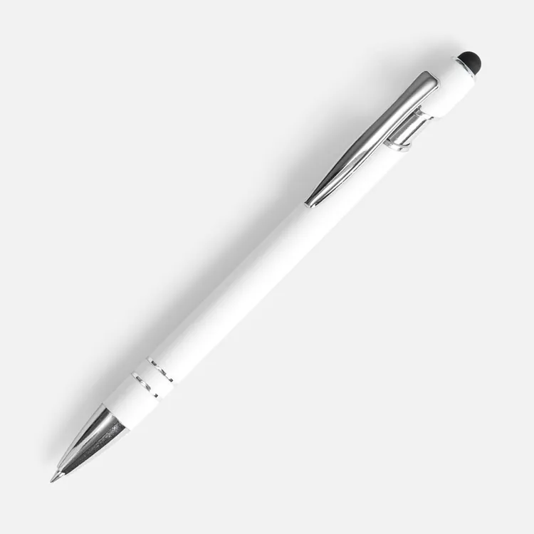 Ручка шариковая Pointer Soft Touch со стилусом, белая арт.16426.60