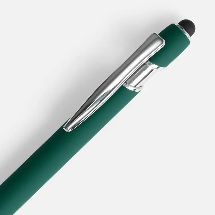 Ручка шариковая Pointer Soft Touch со стилусом, зеленая арт.16426.90