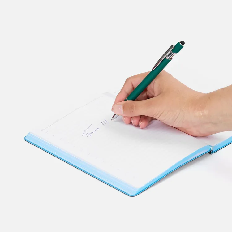Ручка шариковая Pointer Soft Touch со стилусом, зеленая арт.16426.90