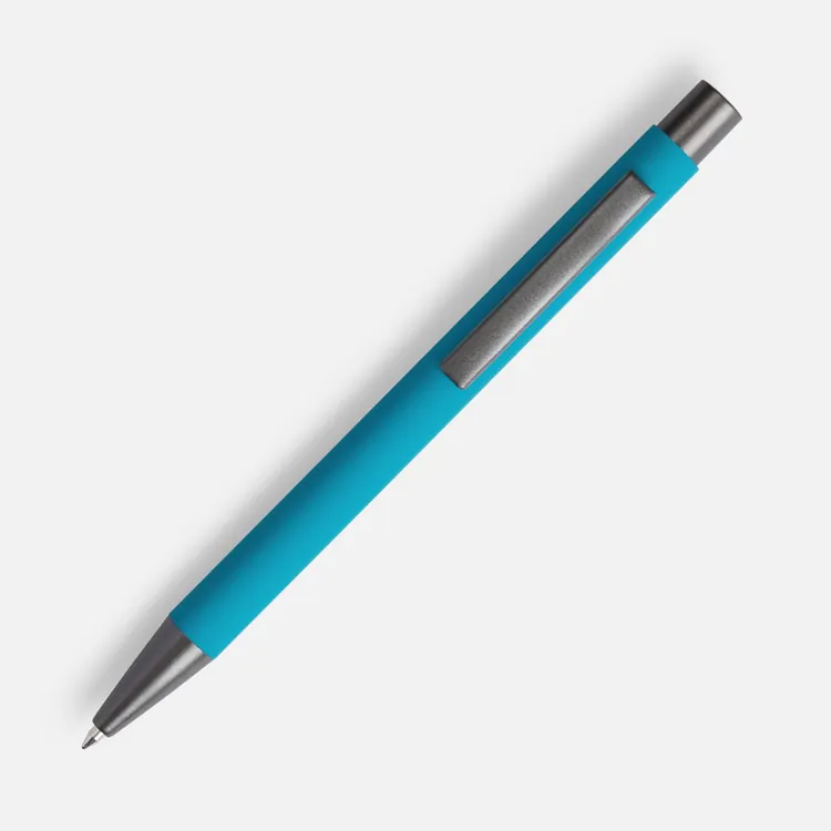 Ручка шариковая Atento Soft Touch, бирюзовая арт.16427.49