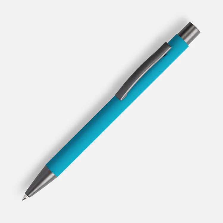 Ручка шариковая Atento Soft Touch, бирюзовая арт.16427.49