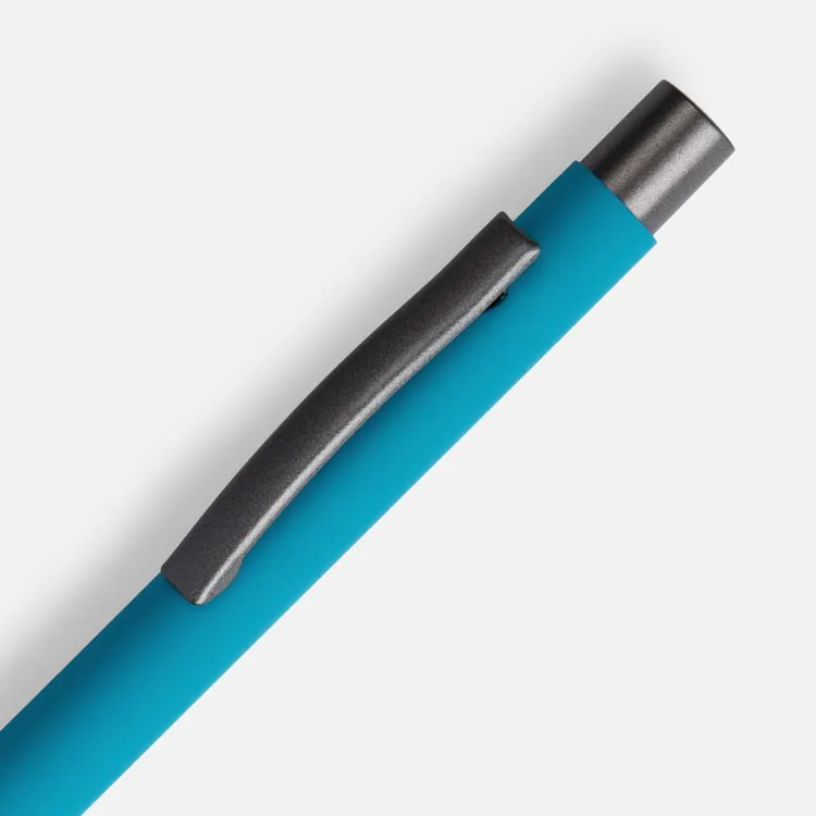 Ручка шариковая Atento Soft Touch, бирюзовая арт.16427.49