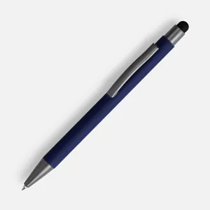 Ручка шариковая Atento Soft Touch со стилусом, темно-синяя арт.16428.40