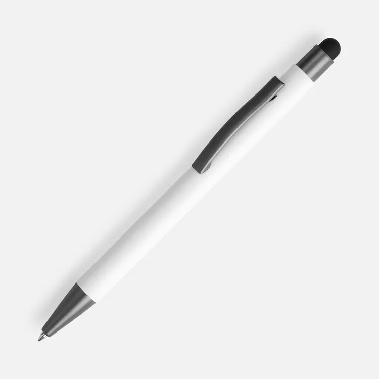 Ручка шариковая Atento Soft Touch со стилусом, белая арт.16428.60