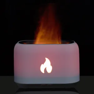 Увлажнитель-ароматизатор Fire Flick с имитацией пламени, белый арт.16899.60