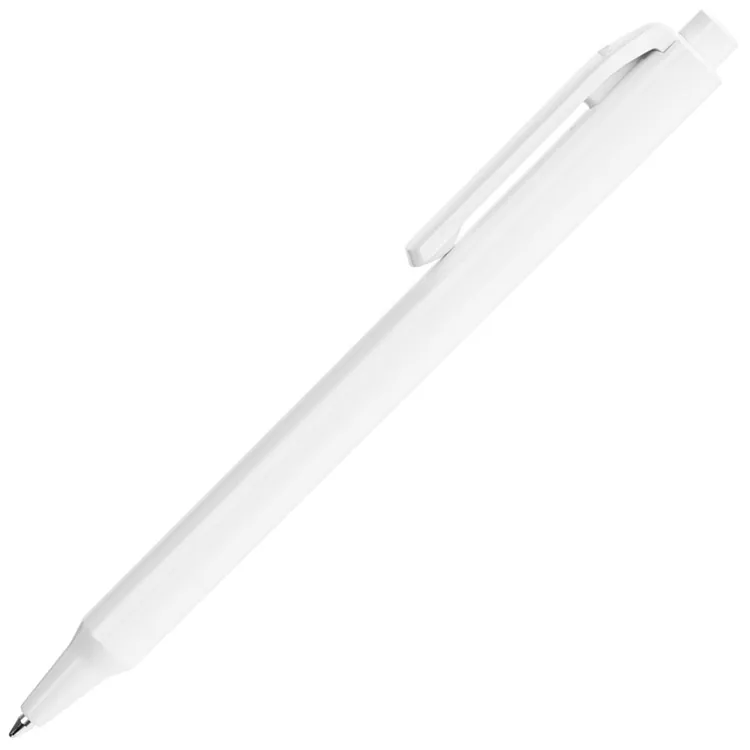 Ручка шариковая Pigra P04 Polished, белая арт.16451.60