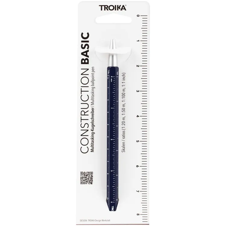 Ручка шариковая Construction Basic, темно-синяя арт.22410.40