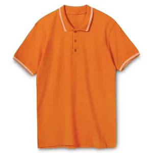 Рубашка поло Virma Stripes, оранжевая арт.1253.20