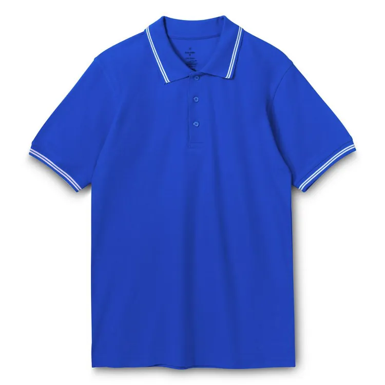 Рубашка поло Virma Stripes, ярко-синяя арт.1253.44