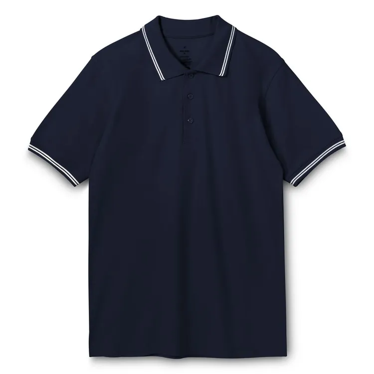Рубашка поло Virma Stripes, темно-синяя арт.1253.40