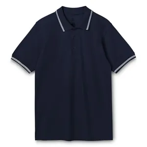 Рубашка поло Virma Stripes, темно-синяя арт.1253.40
