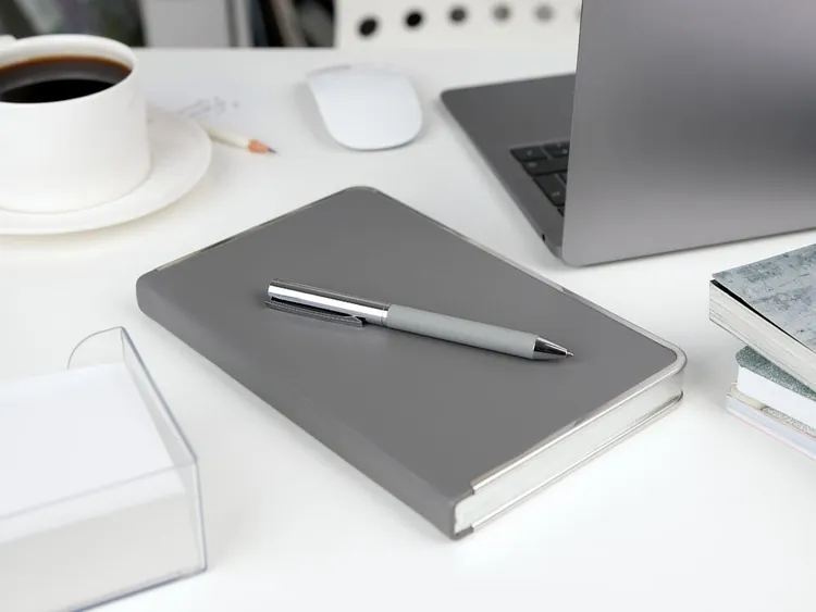 Ручка шариковая Eyeshot Soft Touch, серая арт.16705.10