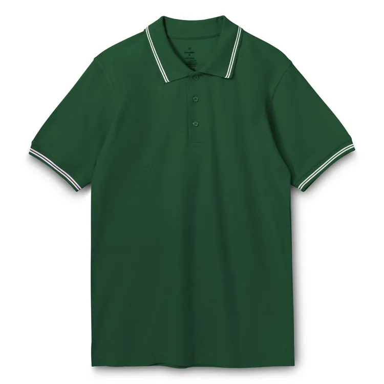 Рубашка поло Virma Stripes, зеленая арт.1253.90