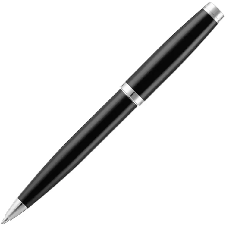 Ручка шариковая Letra Chrome, глянцевая, черная арт.16709.30