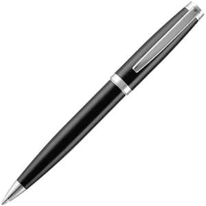 Ручка шариковая Letra Chrome, глянцевая, черная арт.16709.30