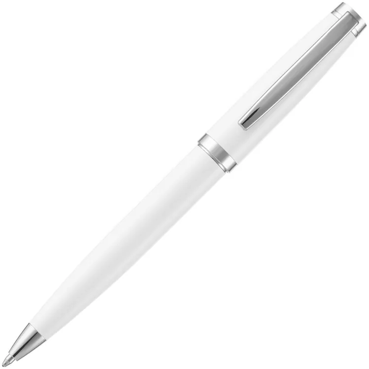 Ручка шариковая Letra Chrome, глянцевая, белая арт.16709.60