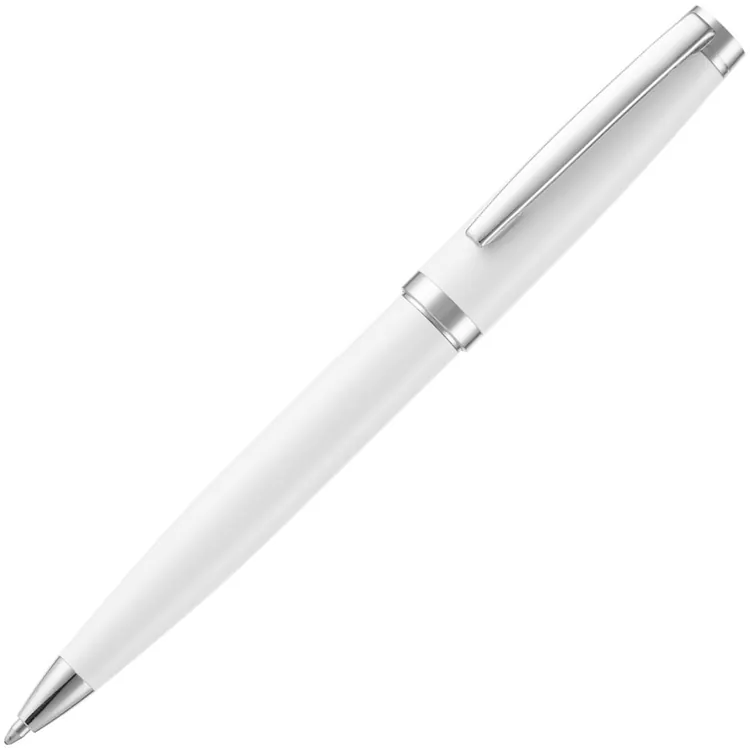 Ручка шариковая Letra Chrome, глянцевая, белая арт.16709.60