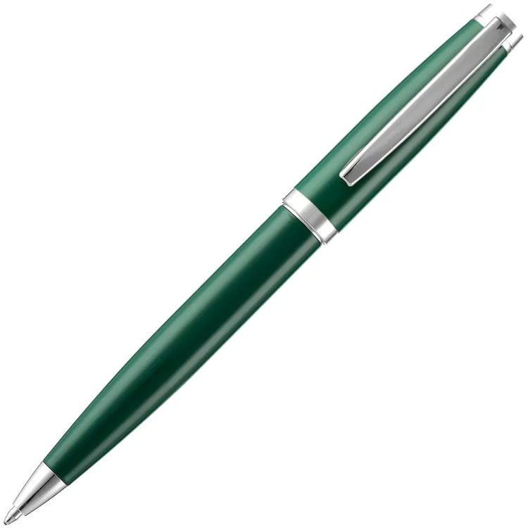 Ручка шариковая Letra Chrome, глянцевая, темно-зеленая арт.16709.90