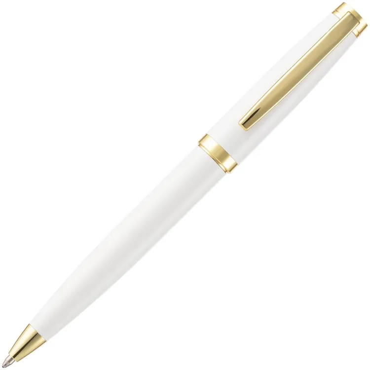 Ручка шариковая Letra Gold, глянцевая, белая арт.16710.60