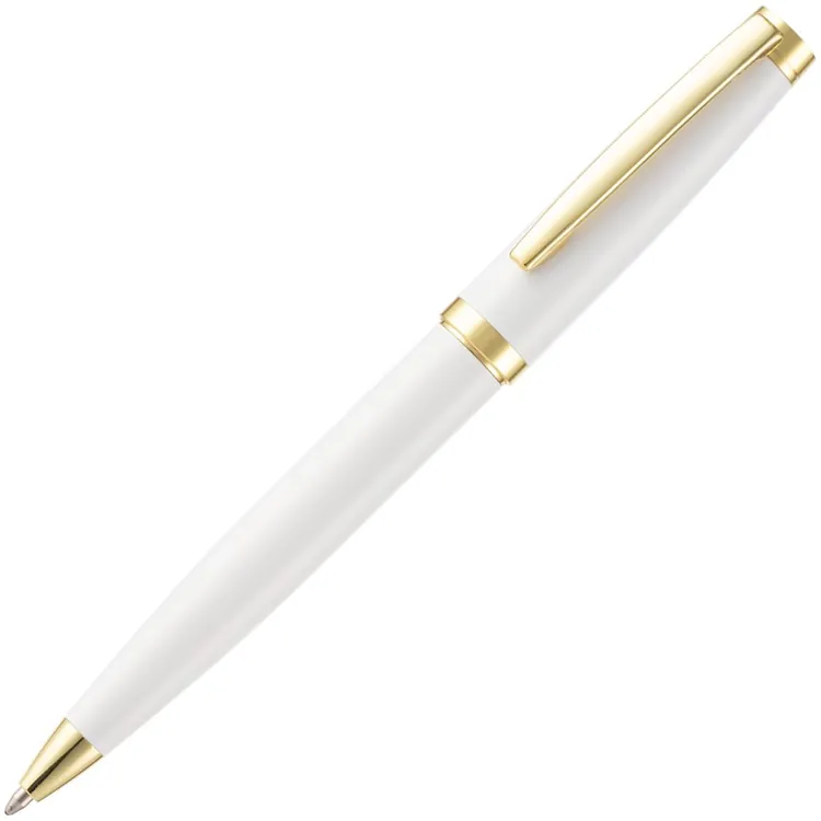 Ручка шариковая Letra Gold, глянцевая, белая арт.16710.60