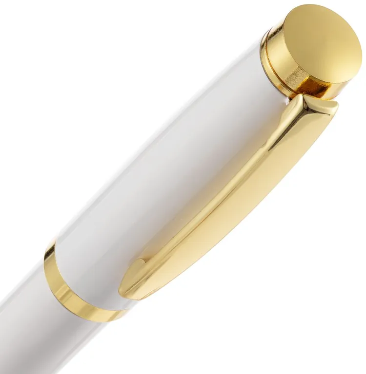 Ручка шариковая Letra Gold, глянцевая, белая арт.16710.60