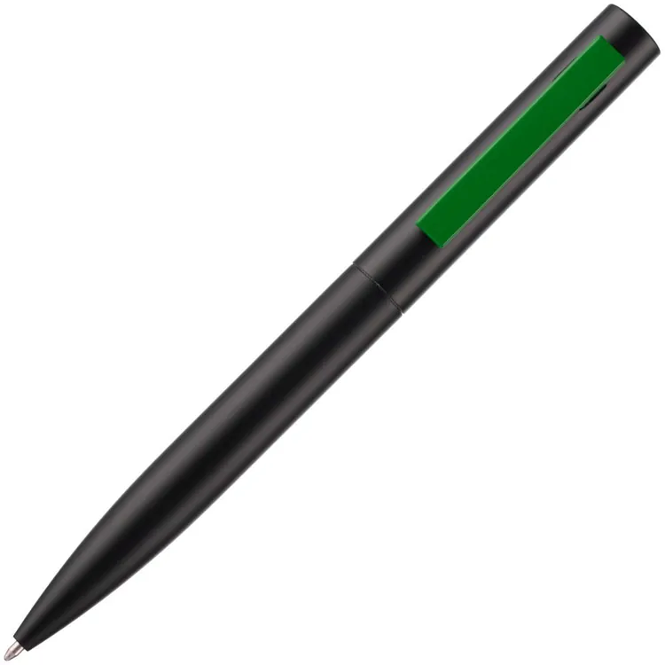Ручка шариковая Inkolor, черная с зеленым арт.16715.90