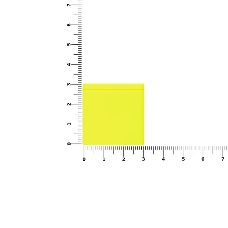 Лейбл из ПВХ Kare, желтый неон арт.16555.89