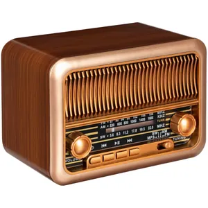 Bluetooth-колонка с радио Beatnik, коричневая арт.16539.59