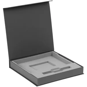 Коробка Memoria с ложементом под ежедневник и ручку, ver. 2, серая арт.17240.10