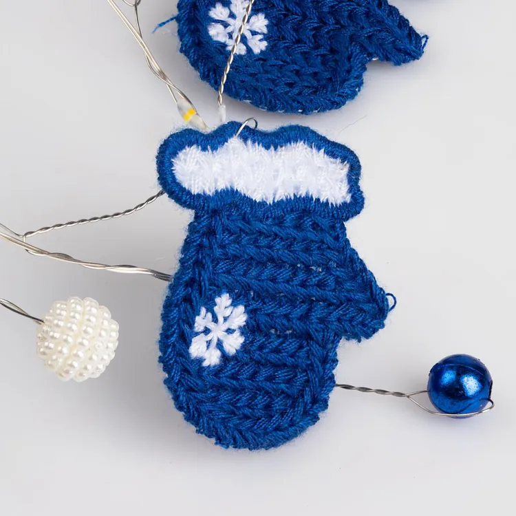 Гирлянда Merry Mittens, синяя арт.16953.40