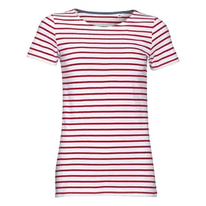 Футболка Miles Women белая с красным арт.01399987