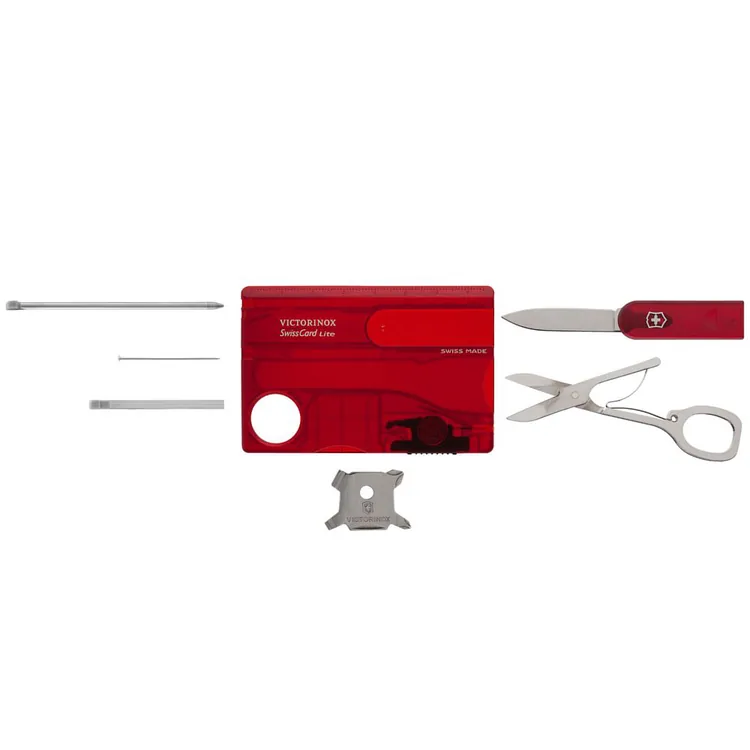 Набор инструментов SwissCard Lite, красный арт.7702.55