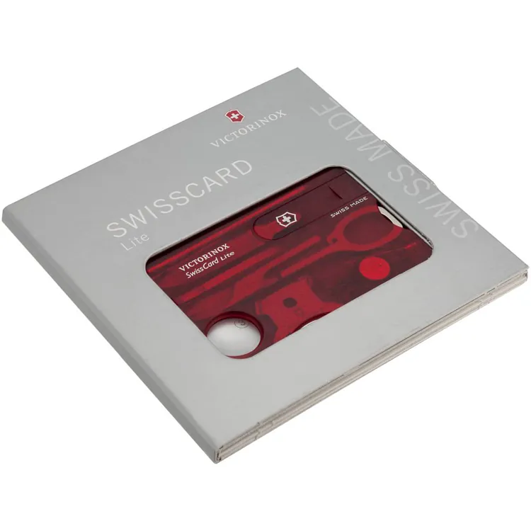 Набор инструментов SwissCard Lite, красный арт.7702.55