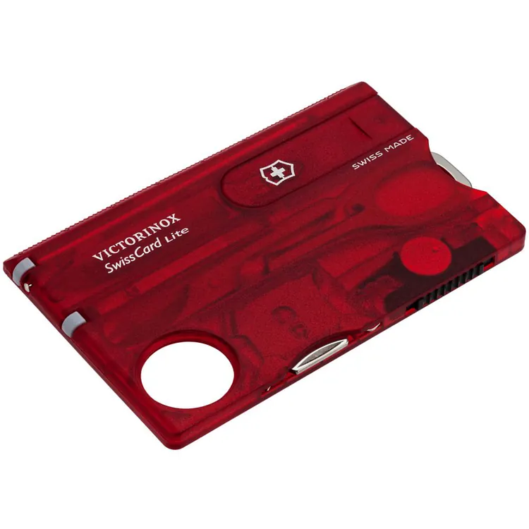 Набор инструментов SwissCard Lite, красный арт.7702.55
