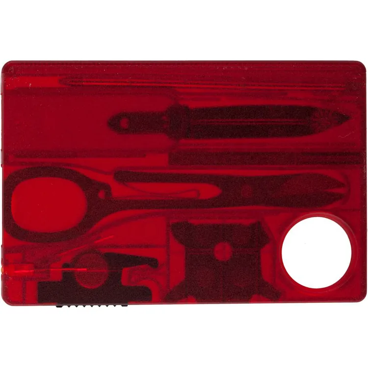 Набор инструментов SwissCard Lite, красный арт.7702.55